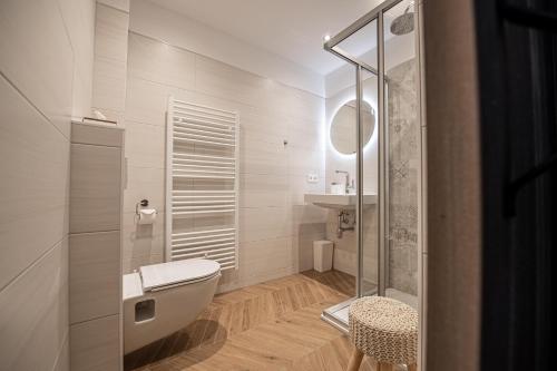 Ванная комната в Gästehaus Kaiserblick