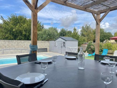 Πισίνα στο ή κοντά στο Le Cocon d'Angles