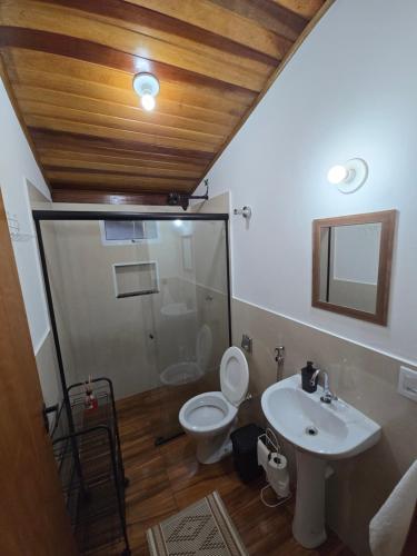 Koupelna v ubytování Pousada Rancho Minêro