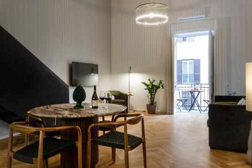 Гостиная зона в Dimora Ai Leoni, Suite & Apartments