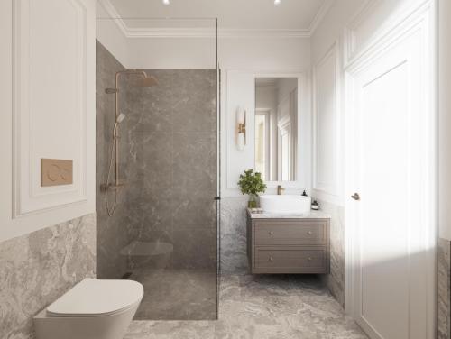 Et badeværelse på White Gallo Residences