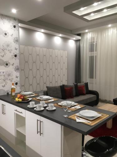 Η κουζίνα ή μικρή κουζίνα στο Gutenberg Apartments