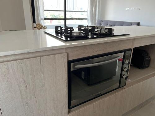 Η κουζίνα ή μικρή κουζίνα στο Premium Apartment with View in Bello