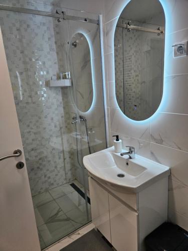 Koupelna v ubytování Miss Lux