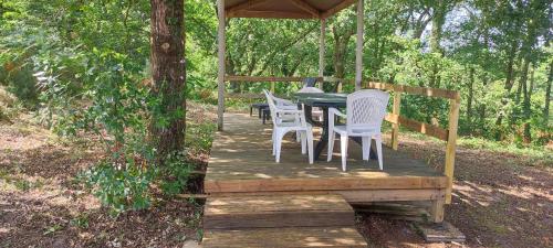 Κήπος έξω από το Mobil home 4 pers Sud Landes