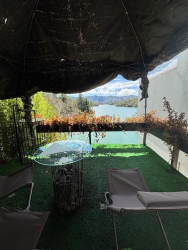 Общий вид на горы или вид на горы из отеля