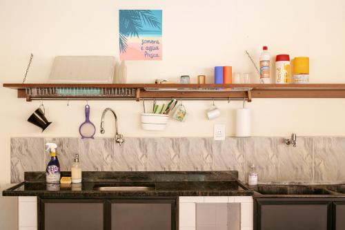 Kuchyň nebo kuchyňský kout v ubytování Solar do Sal