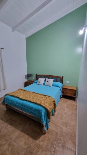 Ένα ή περισσότερα κρεβάτια σε δωμάτιο στο Cabañas Don Emilio