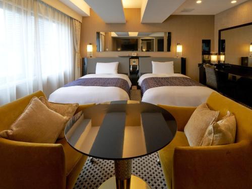 Posezení v ubytování APA Hotel Hiroshima Ekimae Ohashi