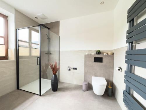 Koupelna v ubytování Rennerhof in the Lesach Valley