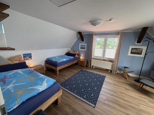 Ένα ή περισσότερα κρεβάτια σε δωμάτιο στο Holiday apartment with 1 bedroom