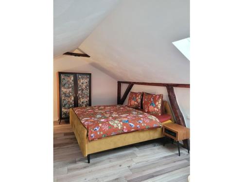 Postel nebo postele na pokoji v ubytování Holiday apartment with 1 bedroom