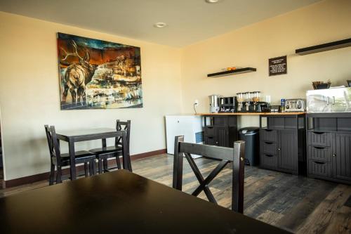 Nhà bếp/bếp nhỏ tại Rustic Lodge