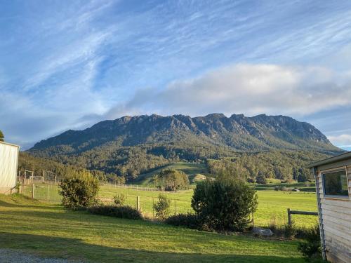 a view of a mountain from a house at True Blue Two - Friends & You in Sheffield