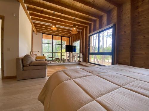 Et opholdsområde på Designer house in Valeria del Mar