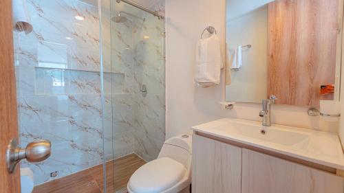 Koupelna v ubytování Riviera Hotel Boutique