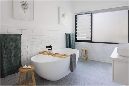 Et badeværelse på Walu House