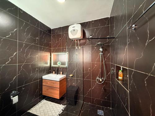 Koupelna v ubytování Villa Yelma