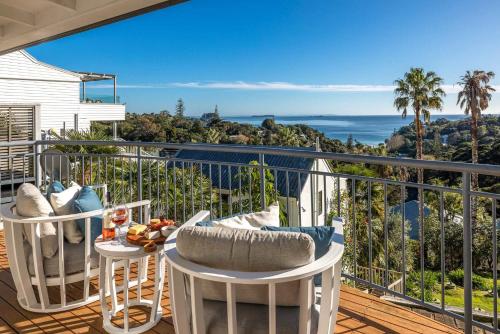 Μπαλκόνι ή βεράντα στο Hibiscus Hideaway - Stay Waiheke