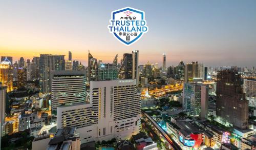 - Vistas al perfil urbano de los edificios en JW Marriott Hotel Bangkok, en Bangkok