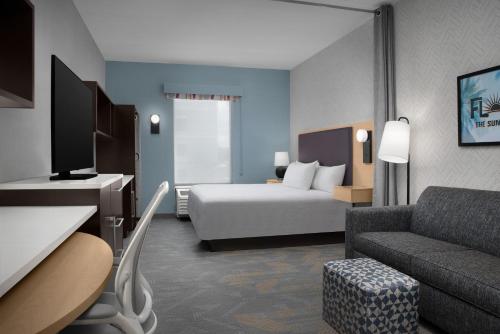 Ένα ή περισσότερα κρεβάτια σε δωμάτιο στο Home2 Suites by Hilton Lake City