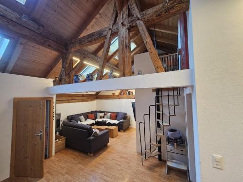 Χώρος καθιστικού στο Chasa Mayer