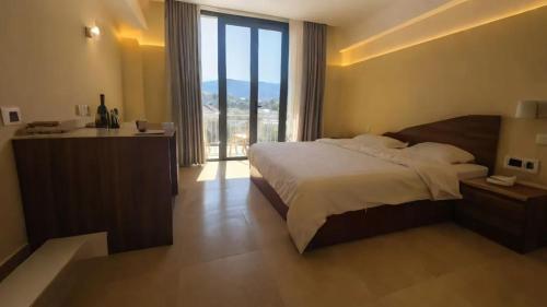 Postel nebo postele na pokoji v ubytování Sakura Hotel