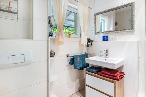 Et badeværelse på Ferienhaus Christina