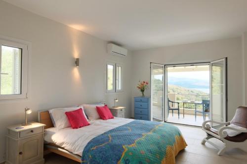 Кровать или кровати в номере Villa Christianna