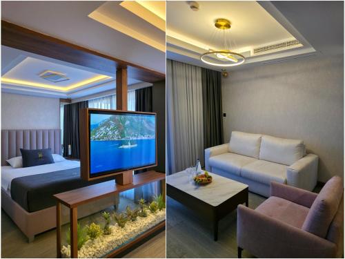 Posezení v ubytování Hotel Podgorica