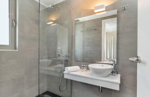 Koupelna v ubytování Villa Taphian