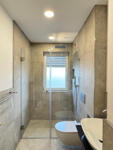 Koupelna v ubytování Apartment 2 bed rooms 4 persons in Munich Laim