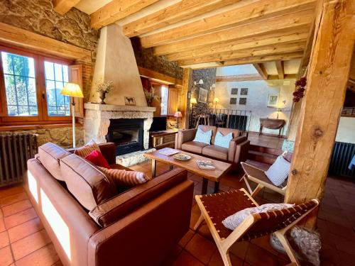 Posezení v ubytování Saltus Abus, espectacular conjunto rural en Sotosalbos, 10min de Segovia