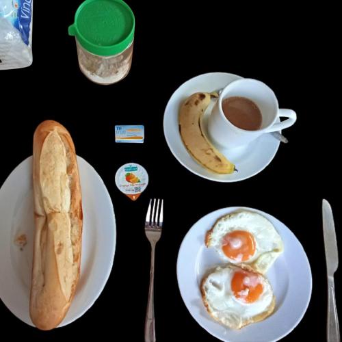 Morgenmad for gæster der bor på Tam Coc Gold Smile Homestay