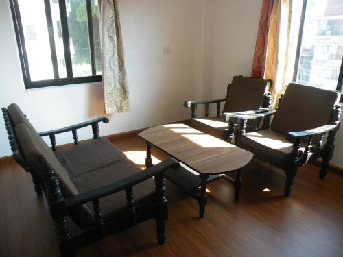 Posezení v ubytování Rooftop Apartment