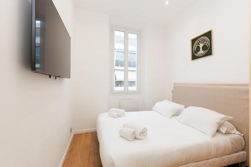 Кровать или кровати в номере Immogroom - 1Bedroom - CityCenter - AC