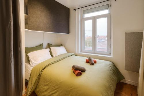 Кровать или кровати в номере Comfortable apartment ! Quiet stay near Lille