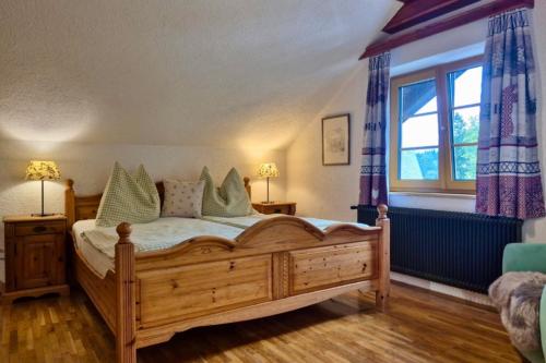 Postel nebo postele na pokoji v ubytování Hinterramsebn