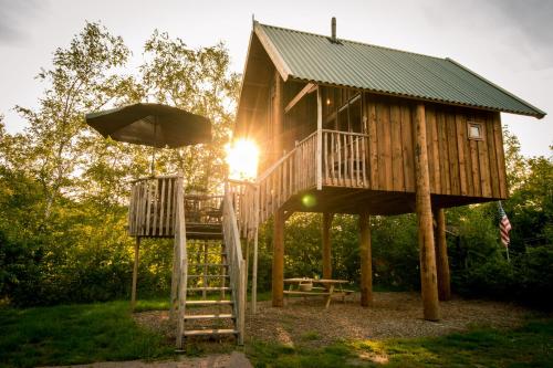 Κήπος έξω από το Recreatiepark de Vossenburcht IJhorst