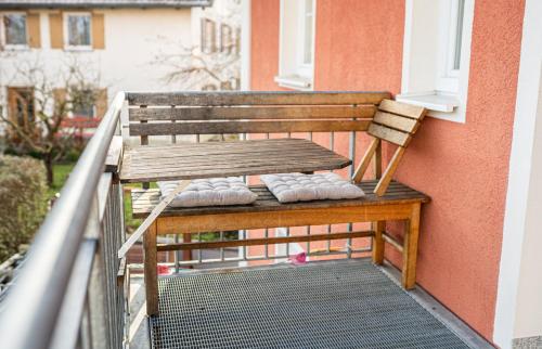 Μπαλκόνι ή βεράντα στο Ferienwohnung Demmelbach