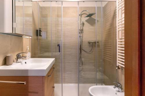 Koupelna v ubytování Casadegli Orsi Madonna Di Campiglio