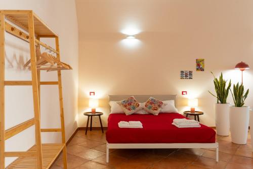 Een bed of bedden in een kamer bij Corte Oliveta