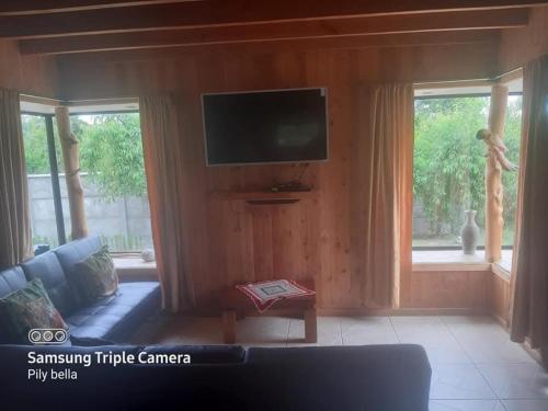 Et tv og/eller underholdning på Hermosa Casa Lican Ray