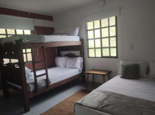 Postel nebo postele na pokoji v ubytování Mirador del alma