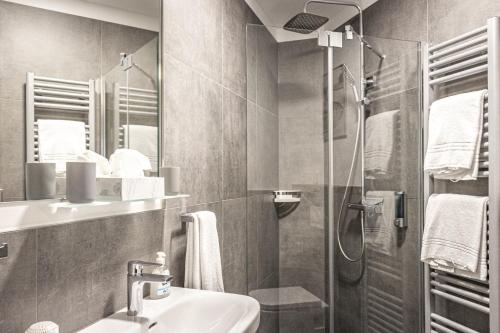 Koupelna v ubytování City Pension Stadtlohn