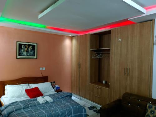 Llit o llits en una habitació de Chez Fabiola