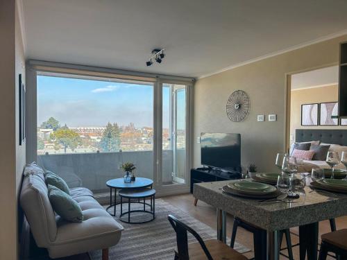 Χώρος καθιστικού στο Dpto por dia Chillán 909