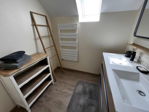 Postel nebo postele na pokoji v ubytování Chambre D'hôtes La Bienvenue -