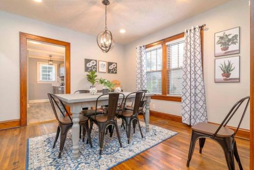 a dining room with a table and chairs at 3BR Bristol Retreat - 2 Blocks from State Street in Bristol