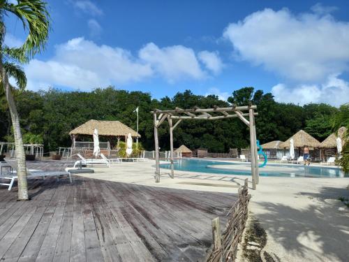 Πισίνα στο ή κοντά στο studio 105 hamaca grand bourg marie galante